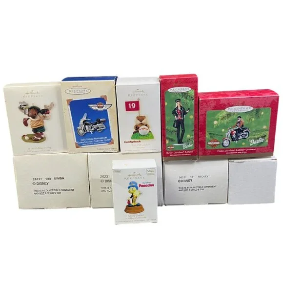 Vintage Collection Christmas Magic Ornament Bundle Lot Of 10 Hallmark & Disney - Picture 1 of 14